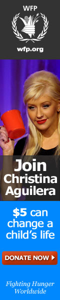 Christina Aguilera fighting hunger