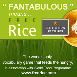 Play Freerice and feed the hungry